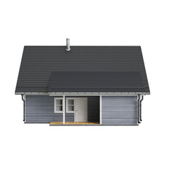 House mansion, front view