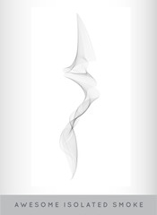 Vector Realistic Cigarette Smoke or Fog or Haze with Transparency Isolated can be used with any Background