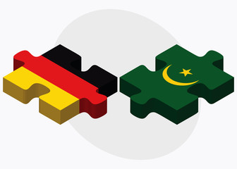 Germany and Mauritania Flags