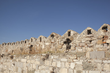 Walls of the The Saint John Knights castle on Kos island