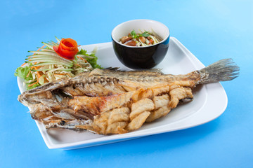 Thai food style: Fried fish