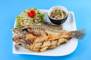 Thai food style: Fried fish