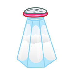 salt shaker isolated illustration