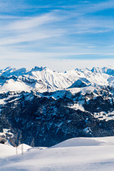 Snow Mountain. Alps Alpine Landscape of Mountain