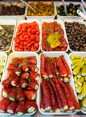 Mixed Antipasto. Different types of Antipasto.