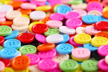 Colourful Sewing Buttons for Background Uses.
