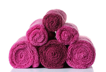 Towel isolated on white background