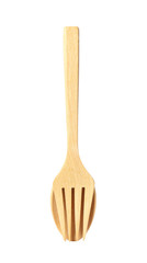 wooden spoon isolated over white.