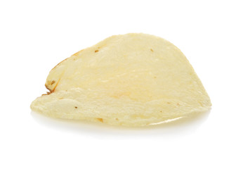 Potato chip  isolated on white