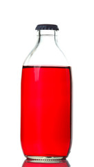 Cold soda iced drink in a glasses isolate on white