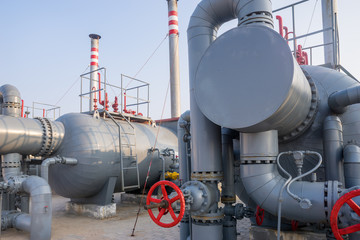 equipment and pipeline in oil refinery
