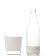 glass of milk isolated on white