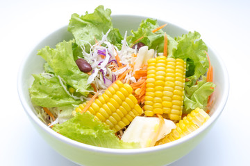 Bow of vegetable salad