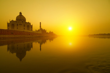 Taj Mahal sunset