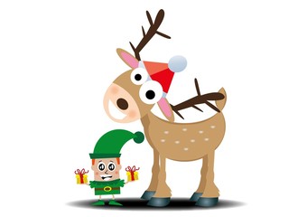 Elfy,Krasnale,Boże Narodzenie © monikakosz