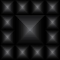 Black pyramids seamless pattern background.