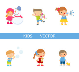 Kids vector