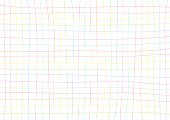 Rainbow Grid White Background Minimal Vector illustration