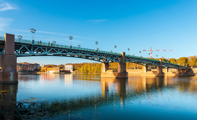 Naklejka premium Pont Saint Pierre sur la Garonne, Toulouse