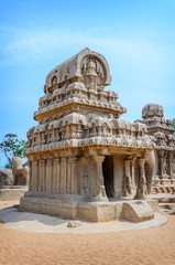 Five rathas complex in Mamallapuram
