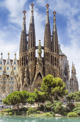 Sagrada Familia Barcelona - obrazy, fototapety, plakaty