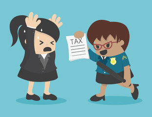 business woman evasion tax