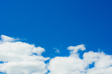 cloud in the blue sky