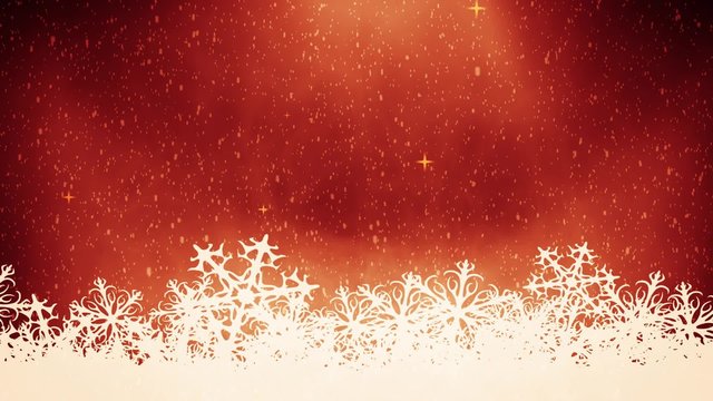 christmas background with snow fall