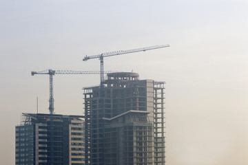 Fototapeta na wymiar High-rise Building Construction