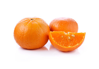 Orange fruit isolated on white background