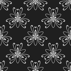 Floral Fine Seamless Vector Pattern