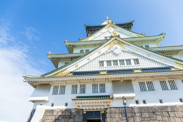 Obraz premium Osaka castle in Japan