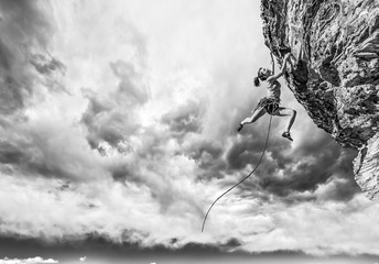 Climber on the edge.