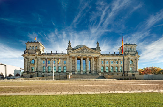 panoramic view of the german government building