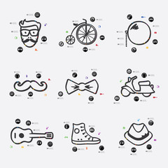 hipster infographic