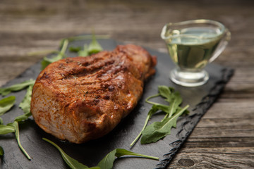 Delicious baked pork