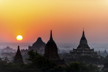 temples in Bagan, Myanmar