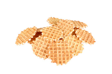 Cheese biscuits isolated on white