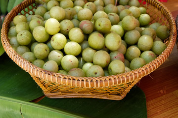 Indian gooseberry fruits are high in vitamin C and medicinal value.