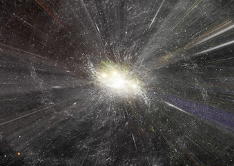 galaxy in a free space