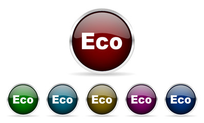 eco vector icon set