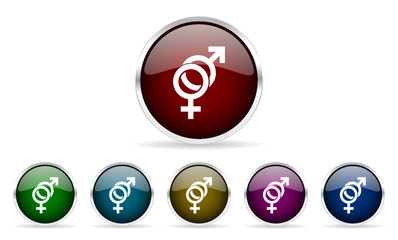 sex vector glossy web icon set