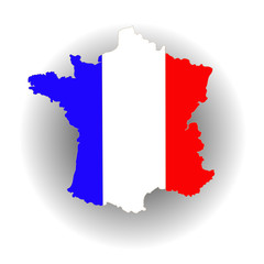 Fototapeta premium Map of France. 