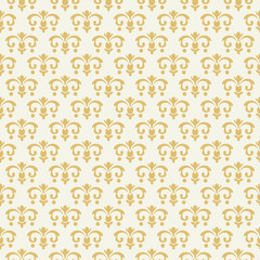 Vintage seamless pattern with golden ornament