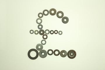 pound sign over white