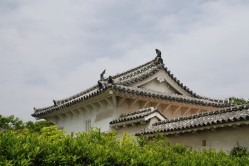 Fototapeta na wymiar Building in Himeji Castle, Japan