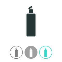 Shower Gel, Liquid Soap, Lotion, Cream, Shampoo, Bath Foam. Vector icon.