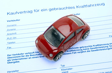 Kaufvertrag für ein gebrauchtes Auto