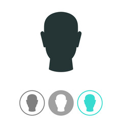 Human head vector icon.