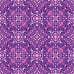 Pattern with decorative symmetric ornament